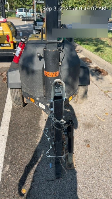 2022 Allmand NLV3GR (4) LED Light Fixture 350W, 23' Vertical Mast, 3kW Prime, Towable, ES Decals, T3