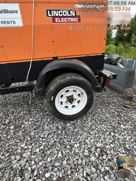 2021 Lincoln Electric Vantage 322 Vantage 322 Ready Pak 3 w/ Decals, ORANGE (includes trailer, cable rack, fender light kit) NO Telematics