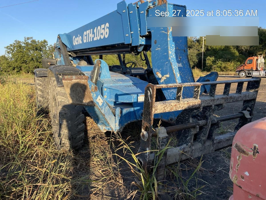 2018 Genie GTH-1056 GTH-1056 w/Open ROPS, Solid Tires, Work Lights, 60" carriage/forks, cab mesh, beacon