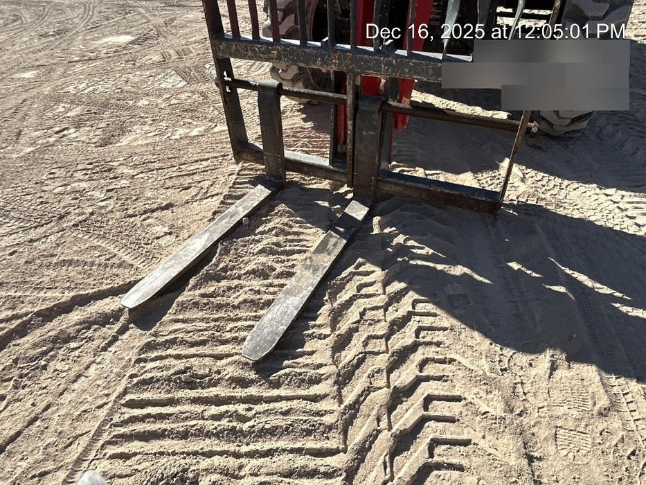 2019 Manitou MTA12042 120hp T4F, Cab/Heat/Air, Cab and Boom LED work lights, Auxiliary Hydraulics, Solid Tires, Amber strobe, Lift Hook 66" Carriage, 60" Forks