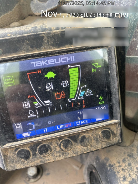 2020 Takeuchi TL12R2-CR Cab/Heat/Air, 111hp, Hydraulic QC