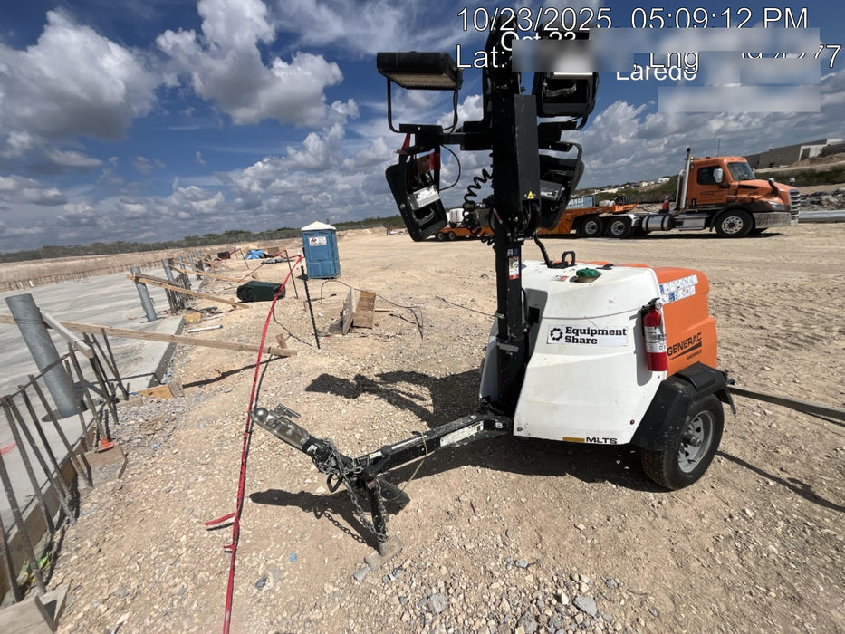 2024 Generac MLT2 Diesel, Flex Switch 120V Input, Powerzone Controller, 
(4) 320W LED Lights, 4kW Generator, 39.9 Gal Fuel Tank, 2" Ball, T3