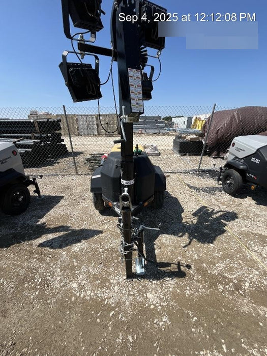 2022 Allmand NLV3GR (4) LED Light Fixture 350W, 23' Vertical Mast, 3kW Prime, Towable, ES Decals, T3