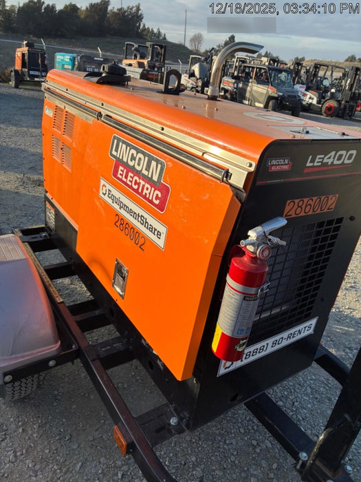 2022 Lincoln Electric LE400 Kubota V1505, Trlr, Cable Rack, Light Kit, ES Decals, T3