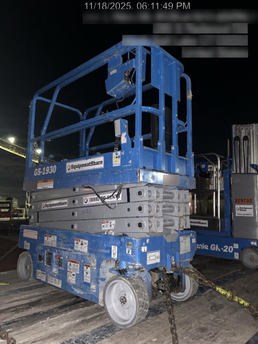 2019 Genie GS-1930 Fixed rails with chain Entry