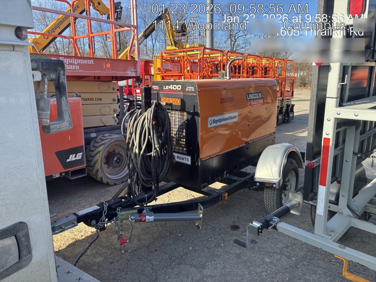 2022 Lincoln Electric LE400 Kubota V1505, Trlr, Cable Rack, Light Kit, ES Decals, T3
