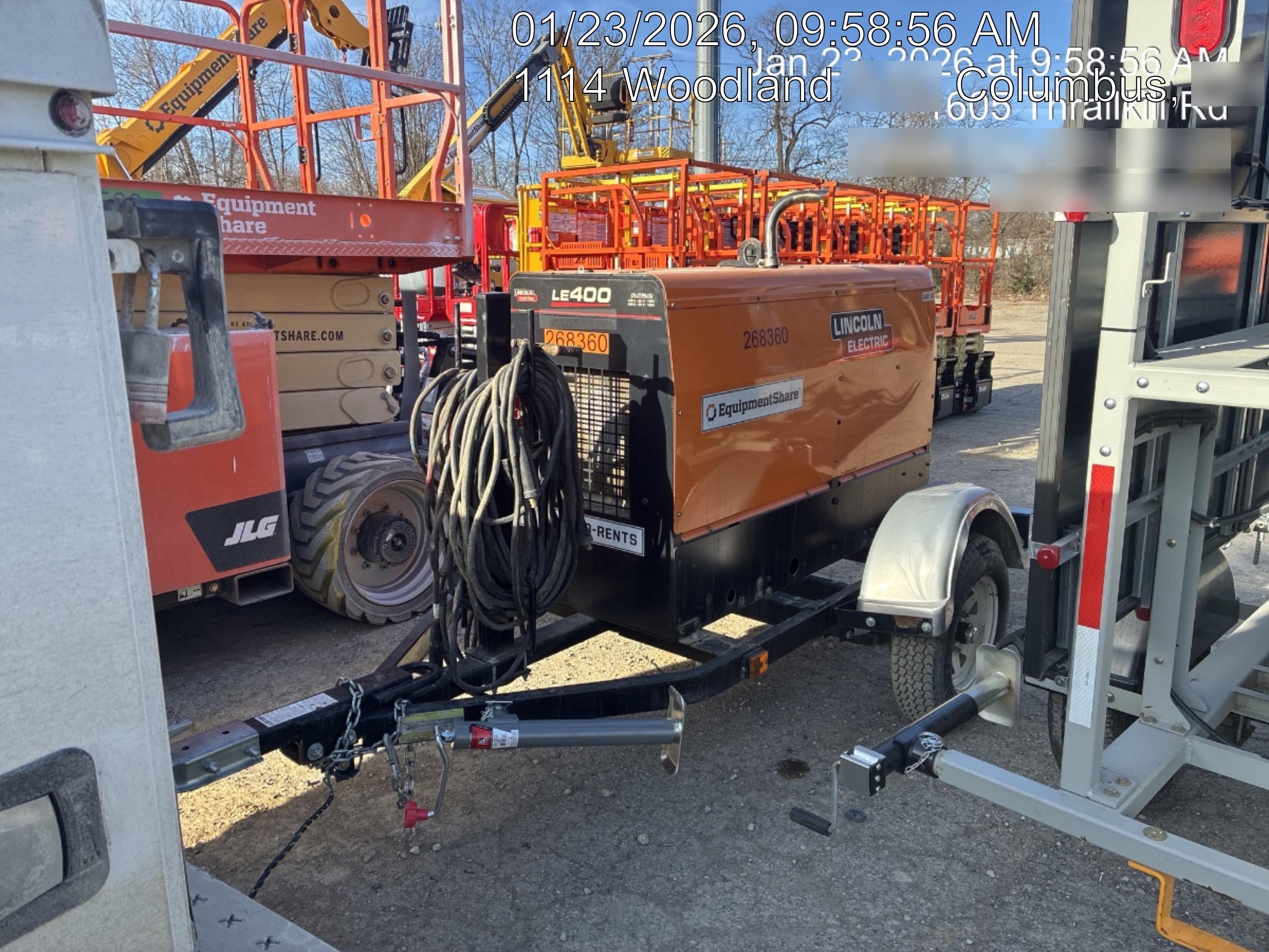 2022 Lincoln Electric LE400 Kubota V1505, Trlr, Cable Rack, Light Kit, ES Decals, T3