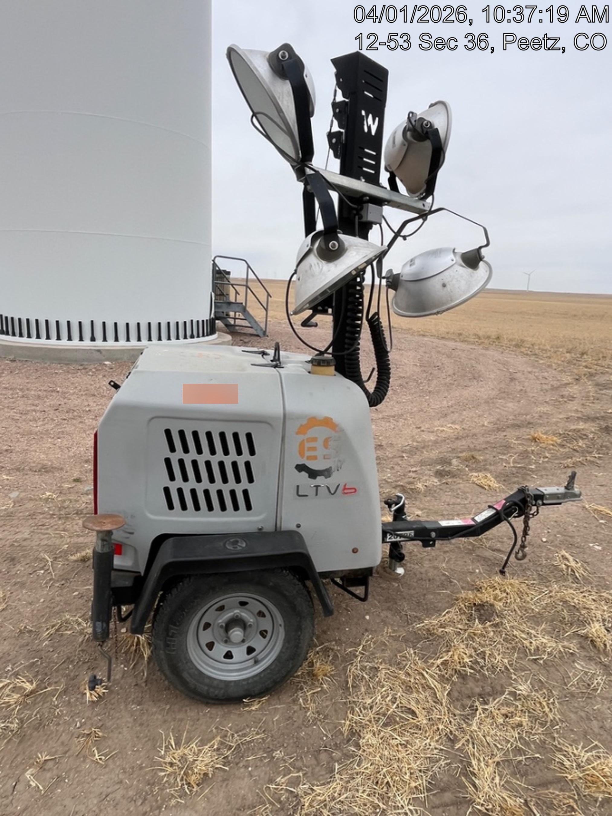 2018 Wacker Neuson LTV6L-MH Wacker Neuson LTV6L Mobile Light Tower w/Fuel Level Sensor Installed