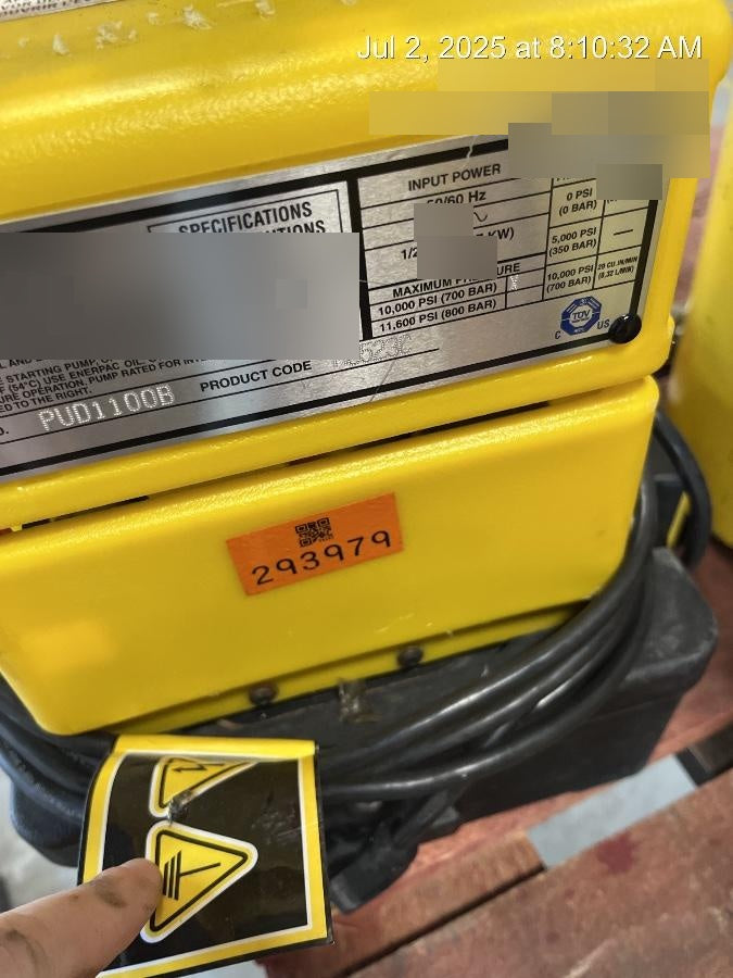 2021 ENERPAC PUD1100B