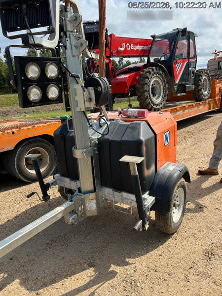2025 Wanco WLTT-4MM4K Diesel, Mitsubishi L2E, 9.0HP @1800 rpm, Deep Sea Controller, Shore Power Plug, Auto Start, (4) 350W LED Floodlights, 4kW Generator, 60 Gal Fuel Tank, 2" Ball, T3