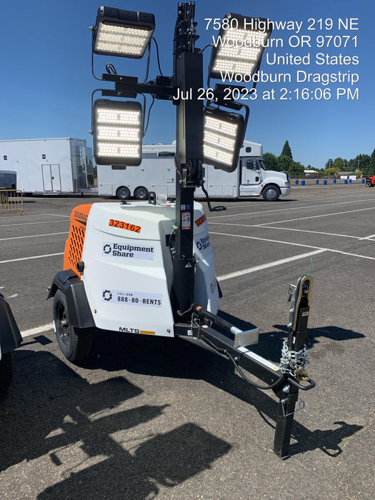 2023 Generac MLT2 Diesel, Flex Switch 120V Input, Powerzone Controller, (4) 320W LED Lights, 4kW Generator, 39.9 Gal Fuel Tank, 2" Ball, T3