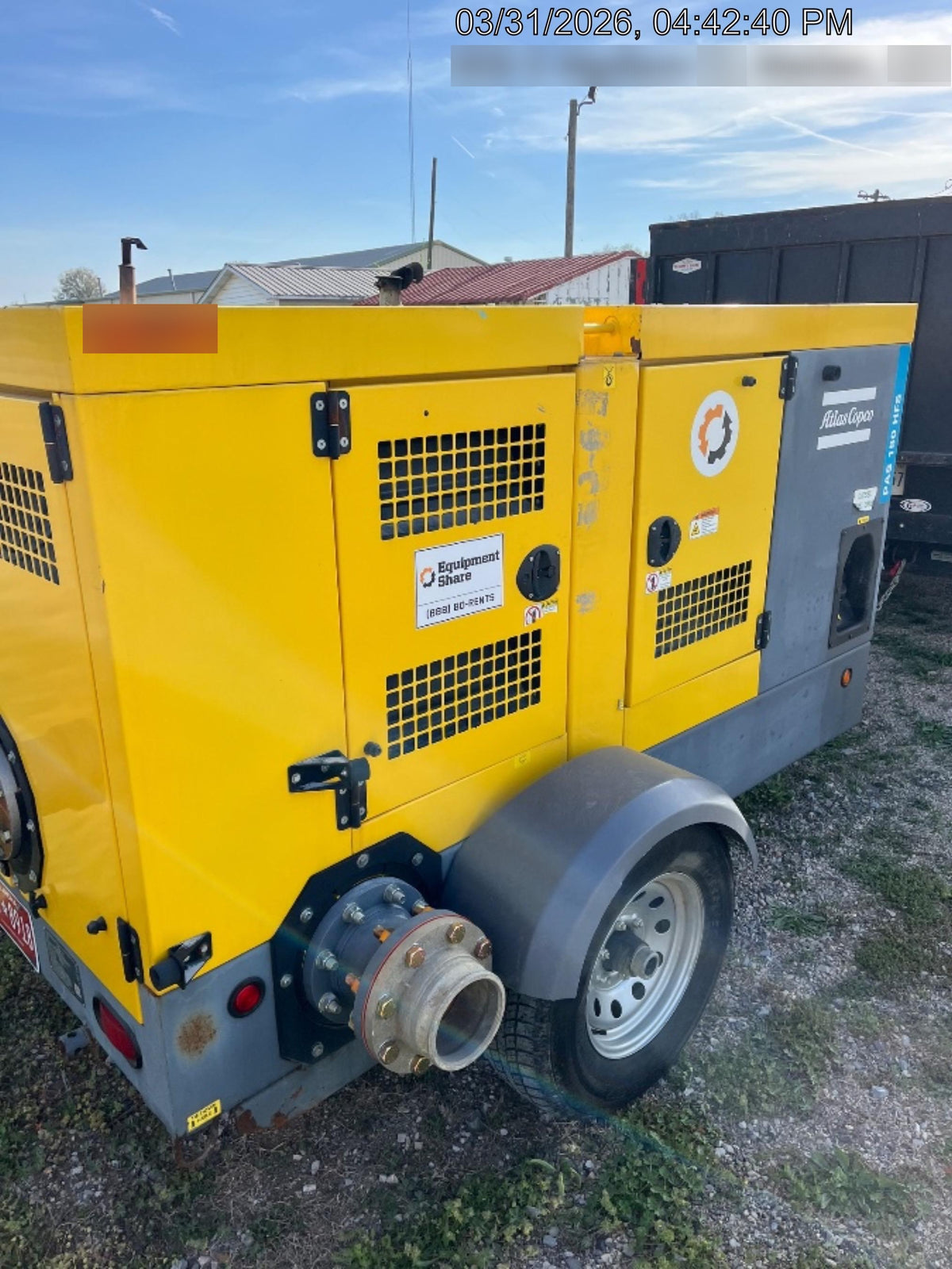 2020 ATLAS COPCO PAS 150 HF CS Enclosed