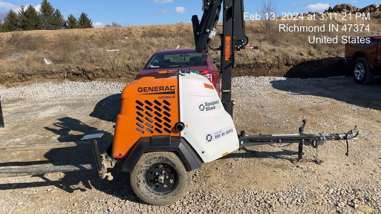 2023 Generac MLT2 Diesel, Flex Switch 120V Input, Powerzone Controller, 
(4) 320W LED Lights, 4kW Generator, 39.9 Gal Fuel Tank, 2" Ball, T3