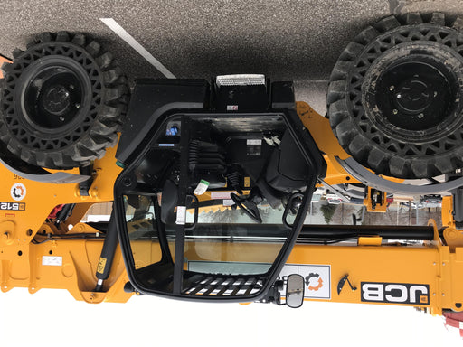 2019 JCB 512-56 Canopy, 109 HP, Solid Tires, STD Worklight, Beacon, Aux Hydraulics, Lifting Eye, Back up Alarm w/66" Carriage/60" Forks