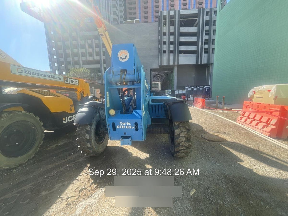 2018 Genie GTH-636 Genie GTH-636 w/Open ROPS, Work Lights, Solid Tires, RH Cab Mesh, Beacon, 48" Carriage and Forks