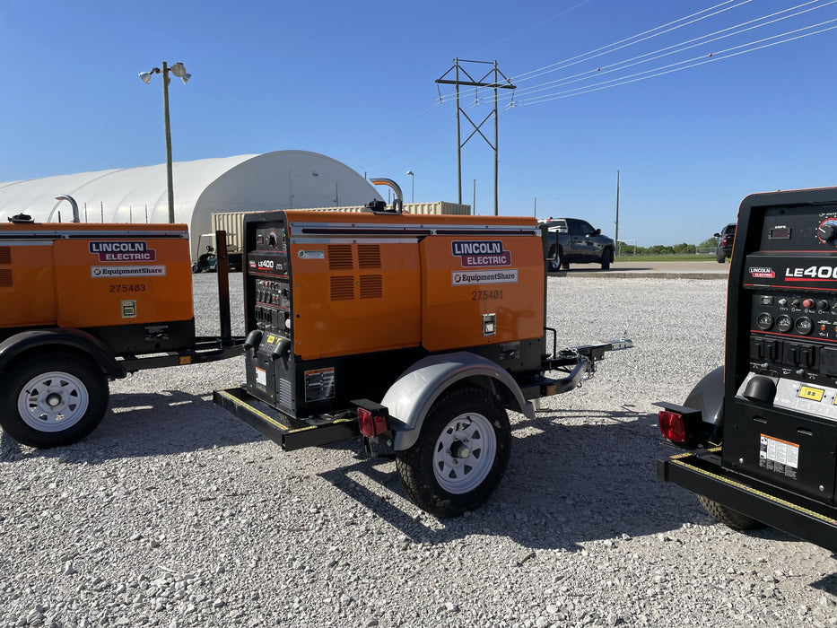 2022 Lincoln Electric LE400 Kubota V1505, Trlr, Cable Rack, Light Kit, ES Decals, T3