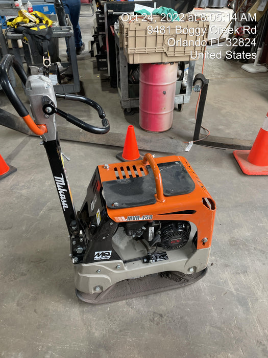 2022 Multiquip MVH158 Honda GX200, 17" Plate, Gas