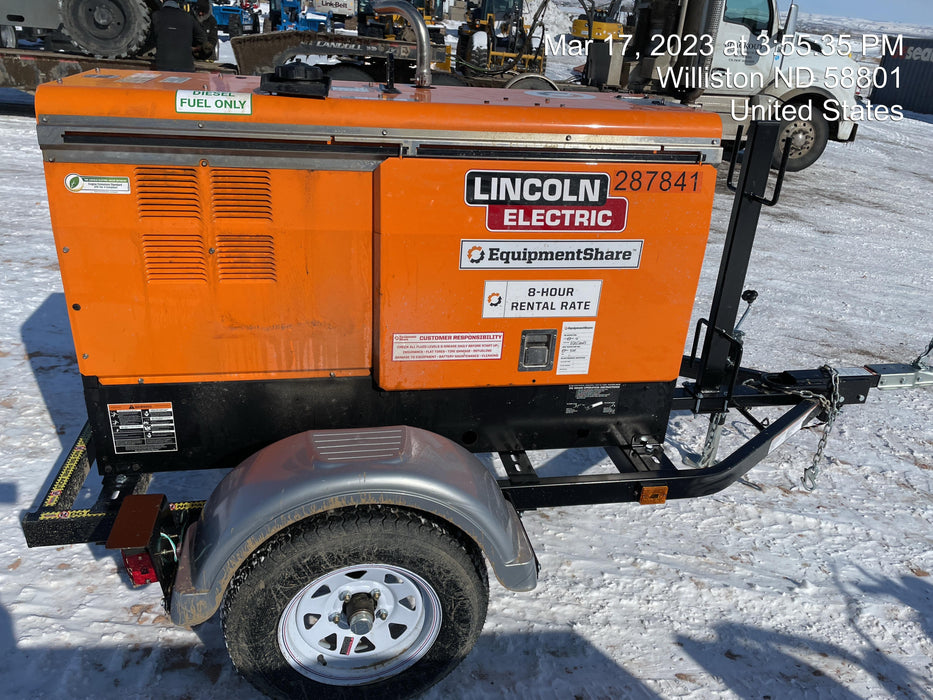 2023 Lincoln Electric LE400 Kubota V1505, Trlr, Cable Rack, Light Kit, ES Decals, T3