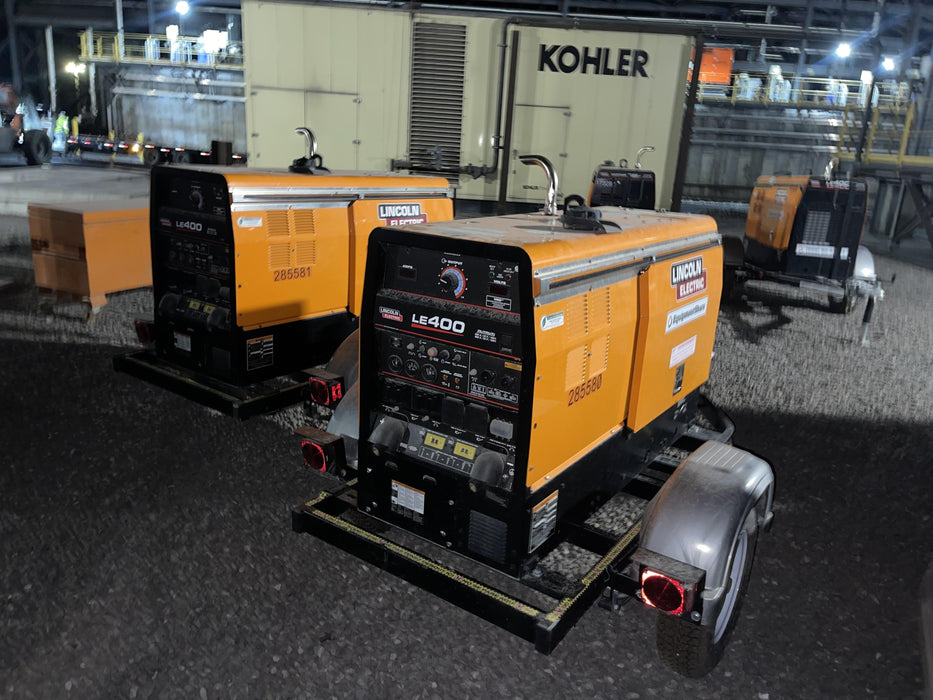 2022 Lincoln Electric LE400 Kubota V1505, Trlr, Cable Rack, Light Kit, ES Decals, T3