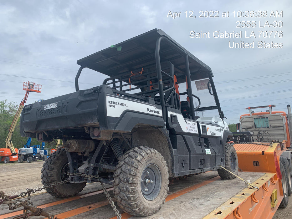 2022 Kawasaki Mule PRO-DXT Standard Options, Backup Alarm, Beacon, Plastic Hard Top, Poly Windshield, Horn Kit