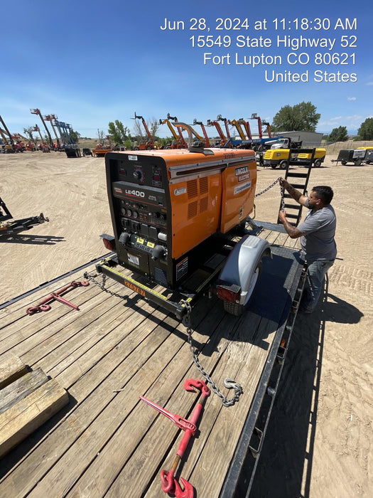 2022 Lincoln Electric LE400 Kubota V1505, Trlr, Cable Rack, Light Kit, ES Decals, T3