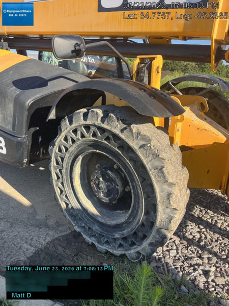 2019 JCB 510-56 Canopy, 74 HP, Solid Tires, STD Worklight, Beacon, Aux Hydraulics, Lifting Eye, Back up Alarm w/66" Carriage/60" Forks