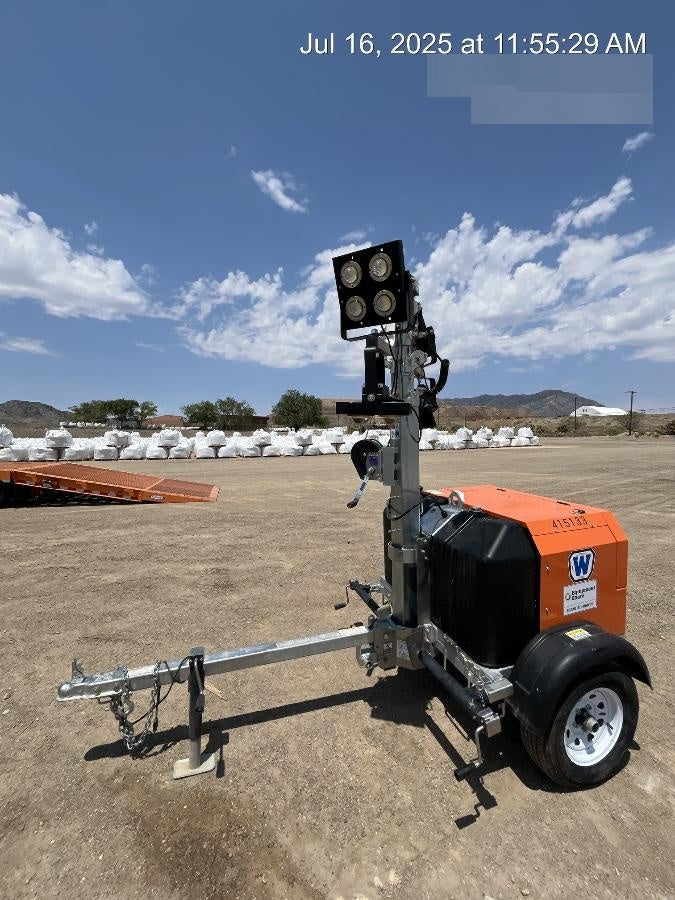 2024 Wanco WLTT-4MM4K Diesel, Deep Sea Controller, Shore Power Plug, Auto Start, (4) 350W LED Floodlights, 4kW Generator, 60 Gal Fuel Tank, 2" Ball, T3