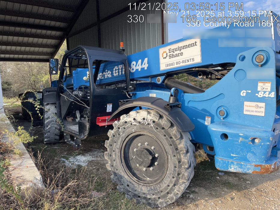 2018 Genie GTH-844 GTH-844 w/Open ROPS, Solid Tires, beacon/work lights, 60" carriage/forks