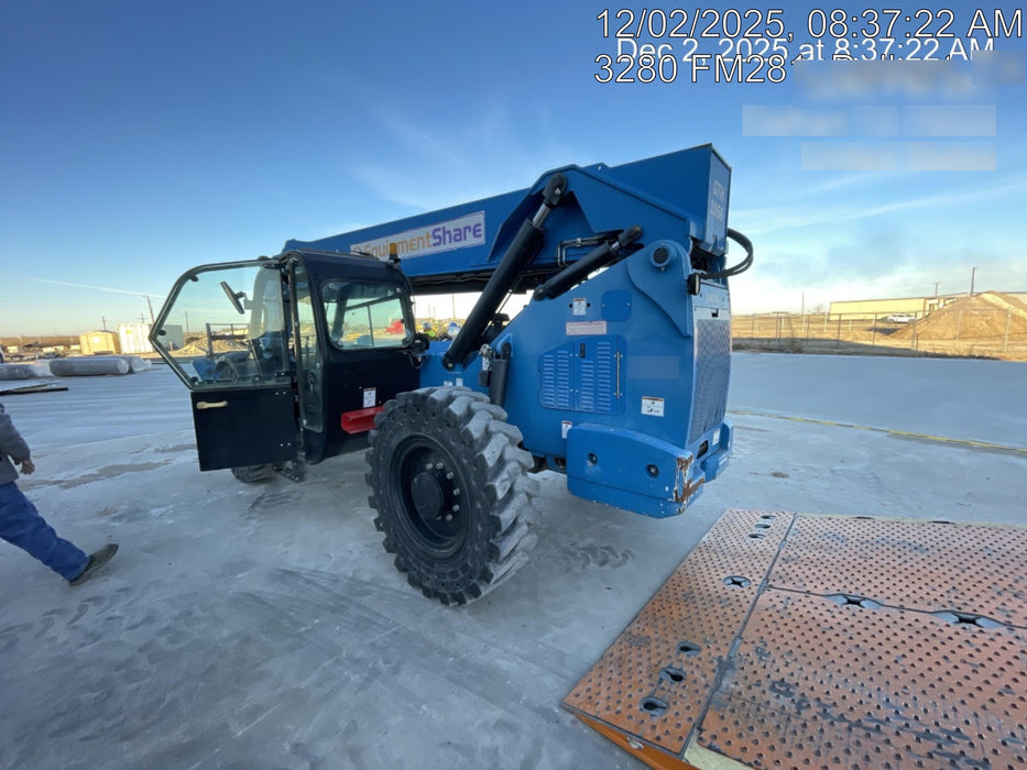 2018 Genie GTH-1056 Genie GTH-1056 w/CAB, Solid Tires, Work Lights, 60" carriage/forks, cab mesh, beacon