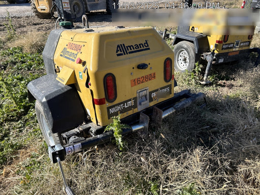 2021 Allmand NLV3GR (4) LED Light Fixture 350W, 23' Vertical Mast, 3kW Prime, Towable, Deep Sea L401, Leveling Jacks, Yanmar T4F 5.8hp