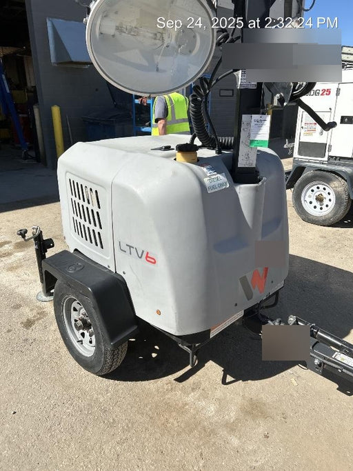 2019 Wacker Neuson LTV6L-MH Mobile Light Tower w/Fuel Level Sensor Installed