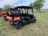 2022 Kubota RTV-X1140W-H Plastic Canopy, Windshield Acrylic Clear, LED Strobe Light, Wire Harness Kit, Back up Alarm