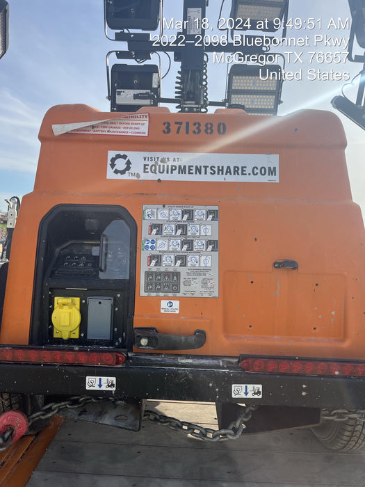 2023 Generac MLT2 Diesel, Flex Switch 120V Input, Powerzone Controller, 
(4) 320W LED Lights, 4kW Generator, 39.9 Gal Fuel Tank, 2" Ball, T3