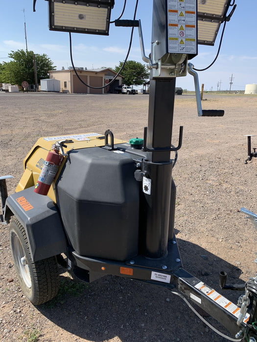 2022 Allmand NLV3GR (4) LED Light Fixture 350W, 23' Vertical Mast, 3kW Prime, Towable, ES Decals, T3