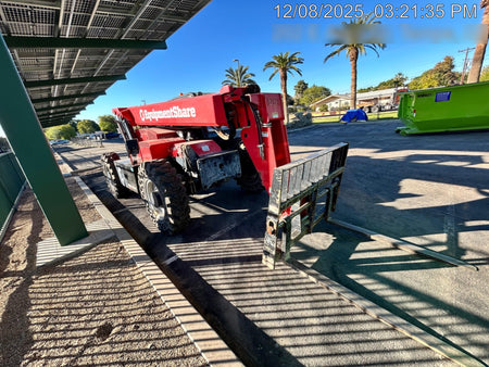 2019 Manitou MTA8044 74hp T4F, Cab/Heat/Air, Cab and Boom LED work lights, Auxiliary Hydraulics, Solid Tires, Amber strobe, Lift Hook 66" Carriage, 60" Forks