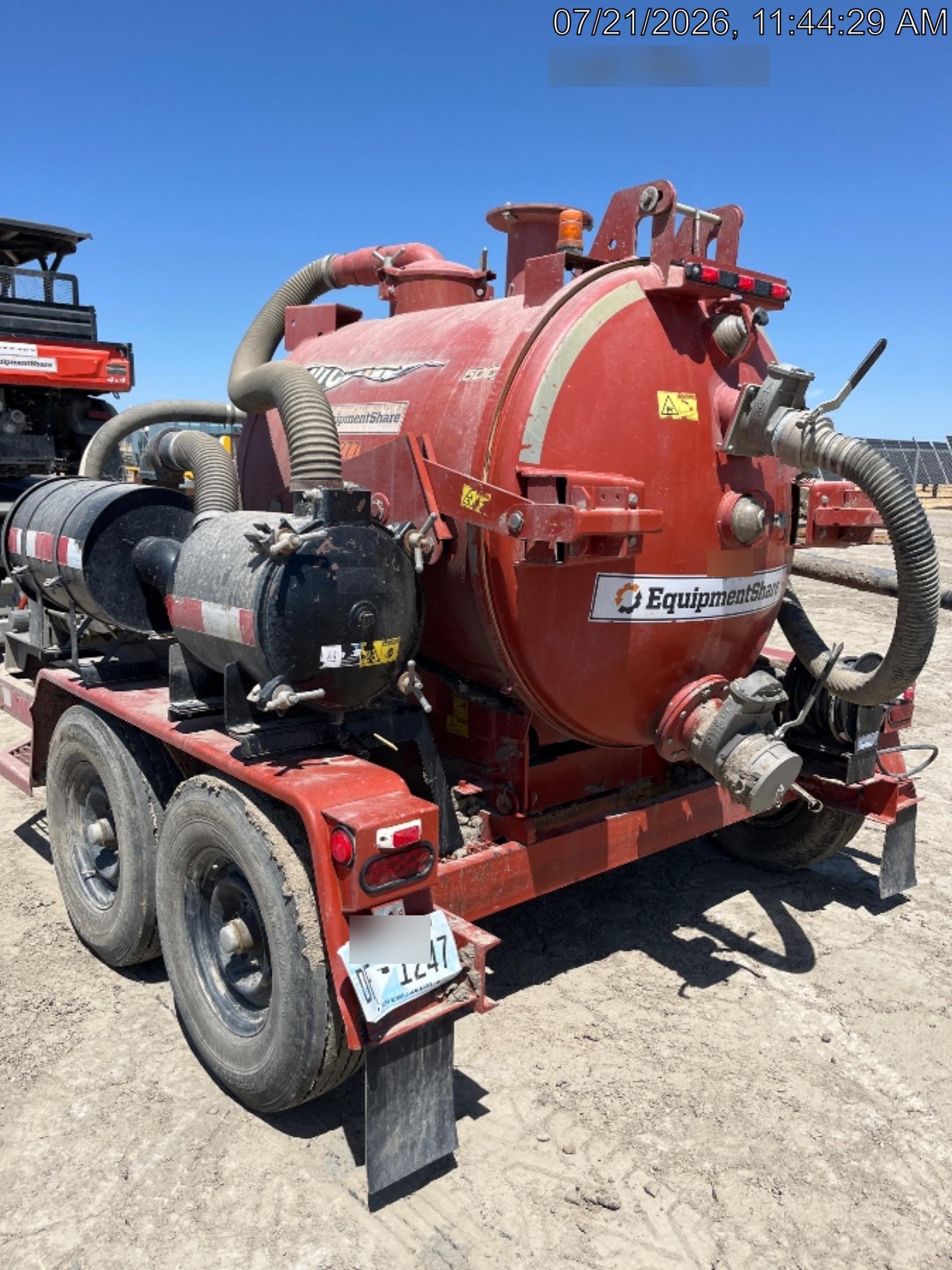 2019 Ditch Witch FX25 FX25 POWER PACK W/WATER AND HYD. PUMP Tank and Skid 500 Gallon, 3" & 4" Hose and Tool Rack, Lance and Extender