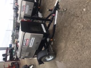2019 Lincoln Electric Vantage 322 Welder Ready-Pak 3, Two wheel trailer, Fender and Light kit, Cable Rack