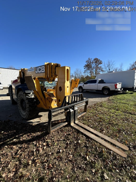 2019 JCB 512-56 Cab/Heat/Air, 109 HP, Solid Tires, STD Worklight, Beacon, Aux Hydraulics, Lifting Eye, Back up Alarm w/66" Carriage/60" Forks