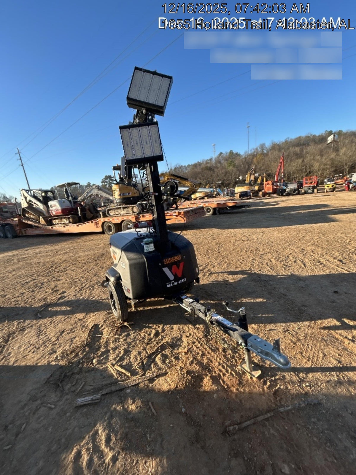2024 Wacker Neuson LTT4 Diesel, Kohler KDW702, Deep Sea Controller, Auto Start, LED 320W, Bypass Outlet, T3