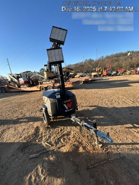 2024 Wacker Neuson LTT4 Diesel, Kohler KDW702, Deep Sea Controller, Auto Start, LED 320W, Bypass Outlet, T3