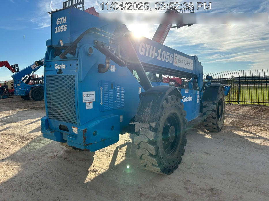 2019 Genie GTH-1056 Cab/Heat/AC, FF Tires, LED Work Lights, Beacon 60" QA Carriage, 60" Forks