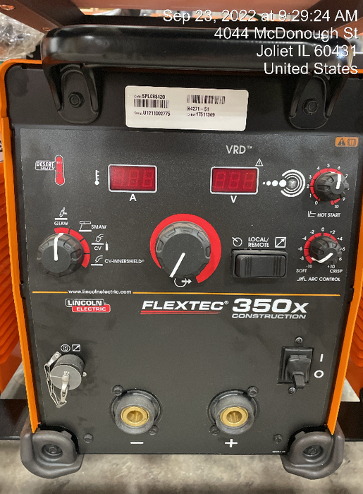 2021 LINCOLN ELECTRIC FLEXTEC 350X