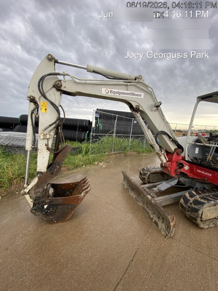 2019 Takeuchi TB260 Takeuchi TB260 Canopy w/Rubber Tracks, Auxiliary Hydraulics, Standard Blade, Manual QC
