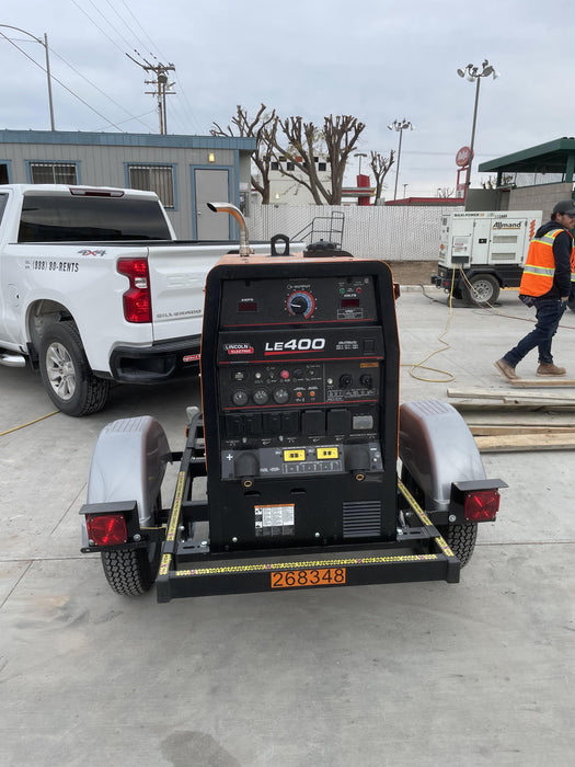 2022 Lincoln Electric LE400 Kubota V1505, Trlr, Cable Rack, Light Kit, ES Decals, T3