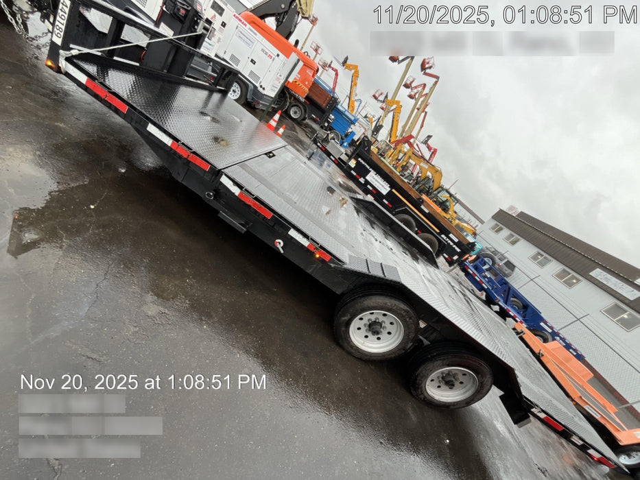 2025 TEXAS PRIDE TRAILERS 21' Lowboy Gravity Tilt Bed 14K Bumper Pull Trailer