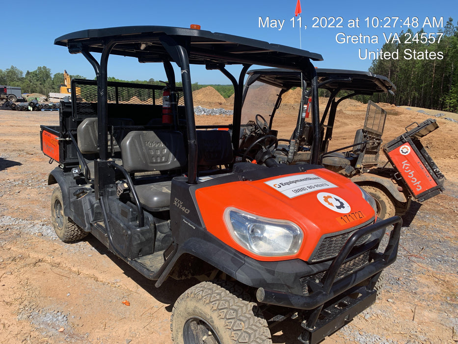 2021 Kubota RTV-X1140W-H Plastic Canopy, Windshield Acrylic Clear, LED Strobe Light, Wire Harness Kit, Back up Alarm