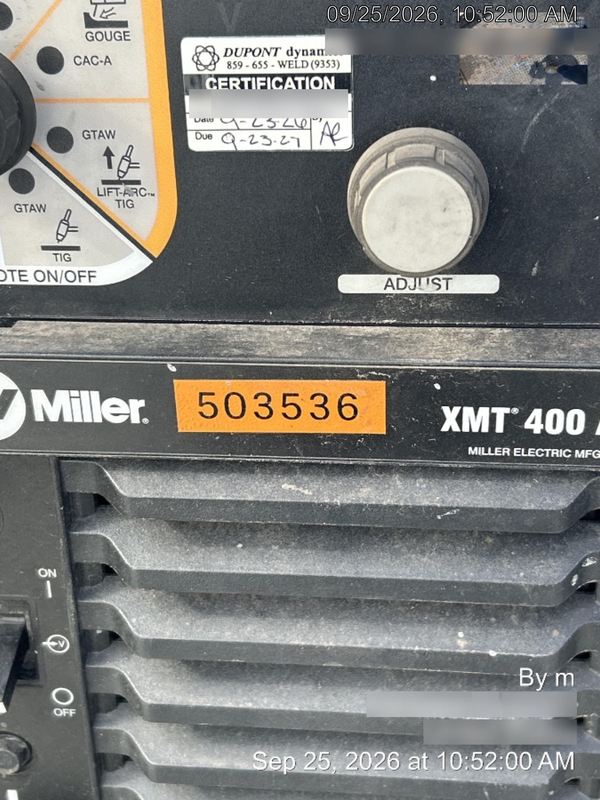 2025 MILLER ELECTRIC XMT 400