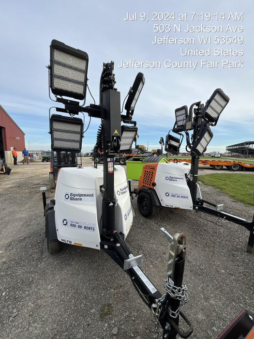 2024 Generac MLT2 Diesel, Flex Switch 120V Input, Powerzone Controller, 
(4) 320W LED Lights, 4kW Generator, 39.9 Gal Fuel Tank, 2" Ball, T3