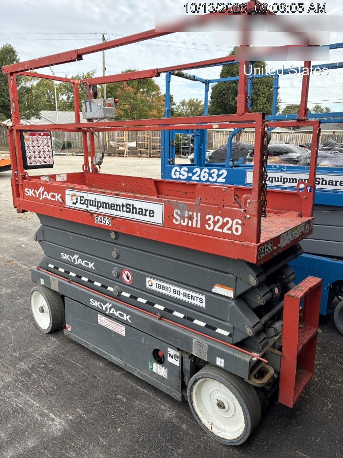 2018 Skyjack SJIII-3226 Skyjack SJIII3226 Scissor Lift w/Trojan Batteries
