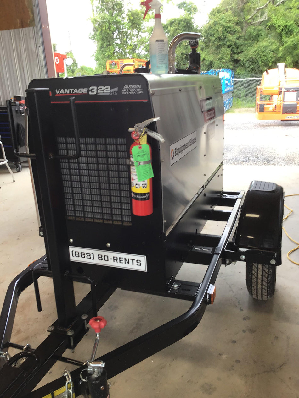 2020 Lincoln Electric Vantage 322 Welder Ready-Pak 3, w/ GPS & Decals (includes trailer, cable rack, fender light kit)